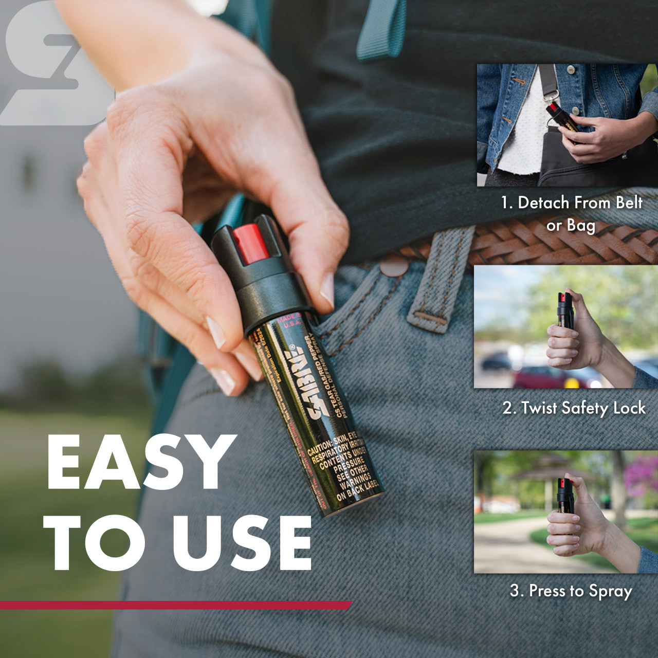 Defense Spray with Attachment Clip - Image 4