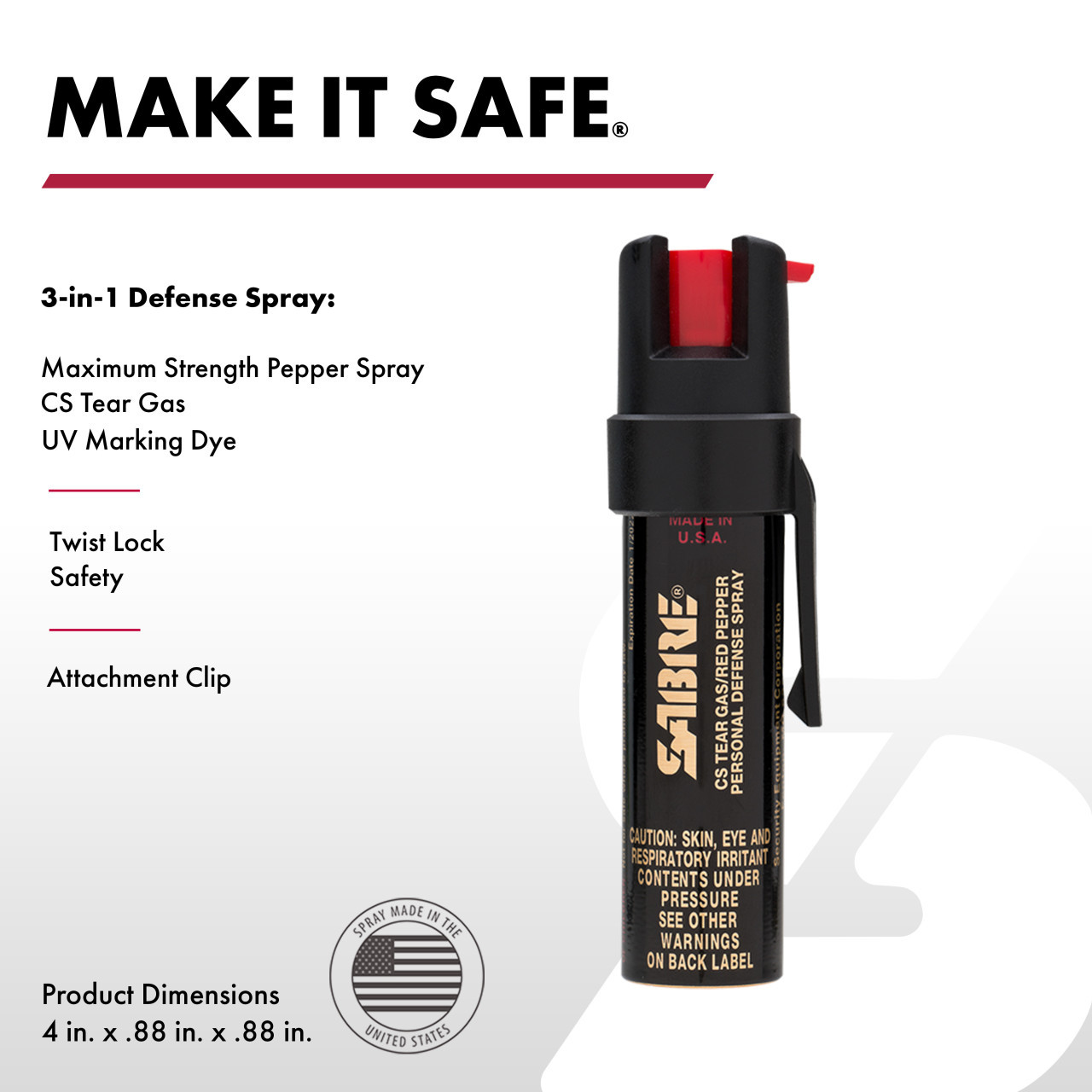 Defense Spray with Attachment Clip - Image 2