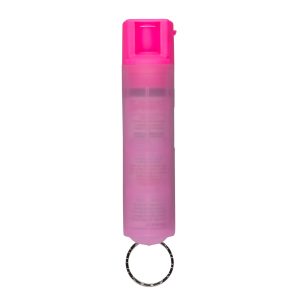 Protector 22-Gram Dog Spray with Key Ring, Dog Attack Deterrent, Pink