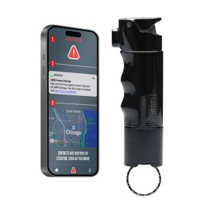 SMART Pepper Spray with Emergency Location Alerts and Inert Practice Spray