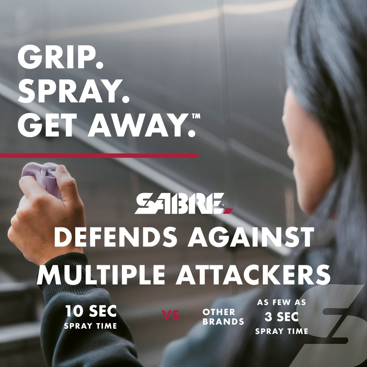 Quick Grip Pepper Spray Kit with Finger Loop and Practice Spray - Image 4