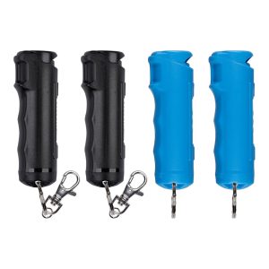 Pepper Gel with Fast Flip Top Safety with Snap-Clip Keychain and Practice Spray