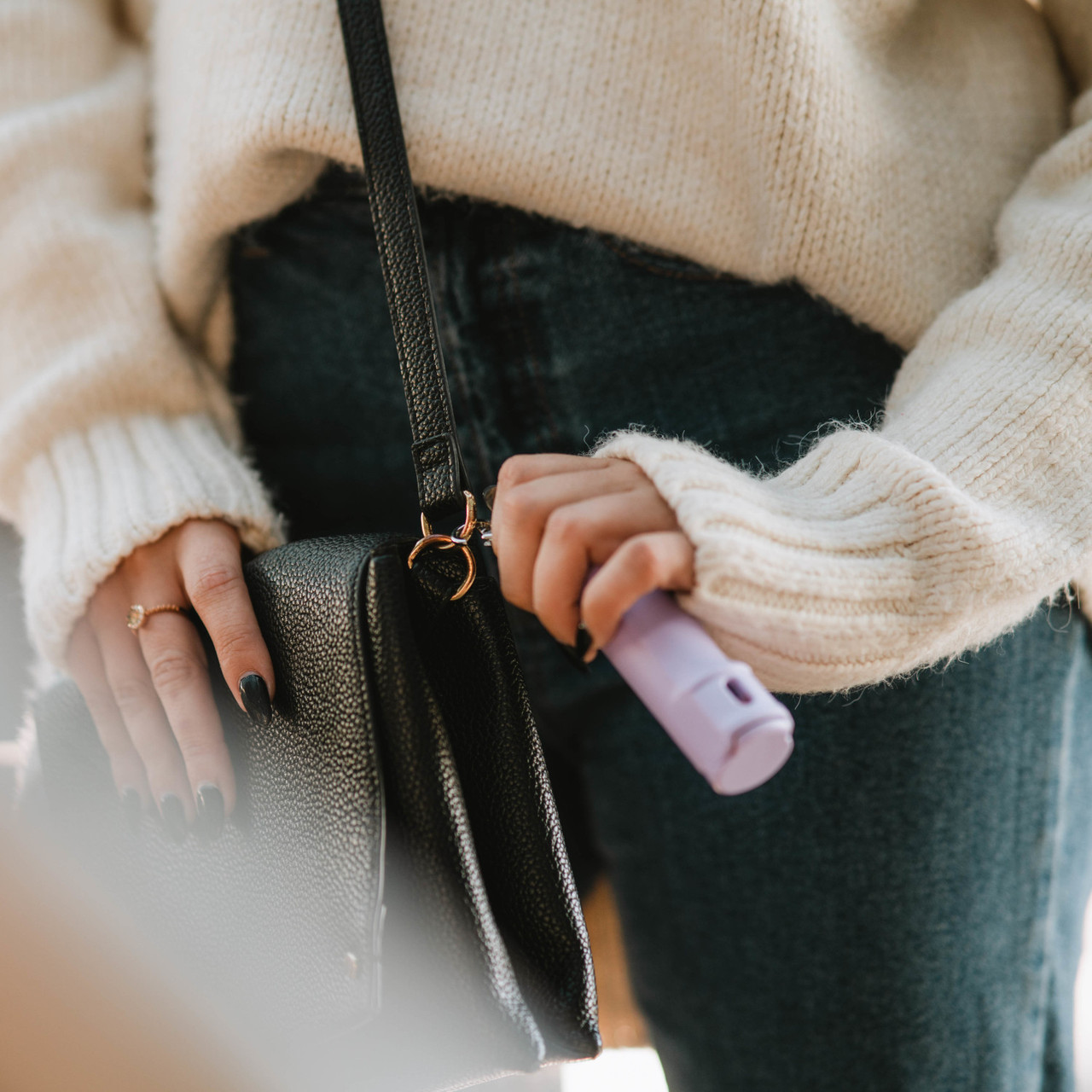 Pepper Gel with Fast Flip Top Safety with Snap-Clip Keychain and Practice Spray - Image 8