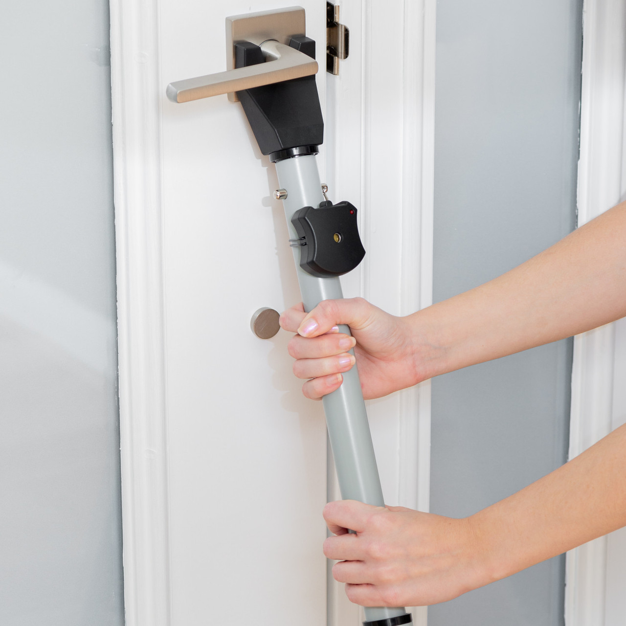 Door Security Bar with Removable Vibration Detecting Alarm - Image 3