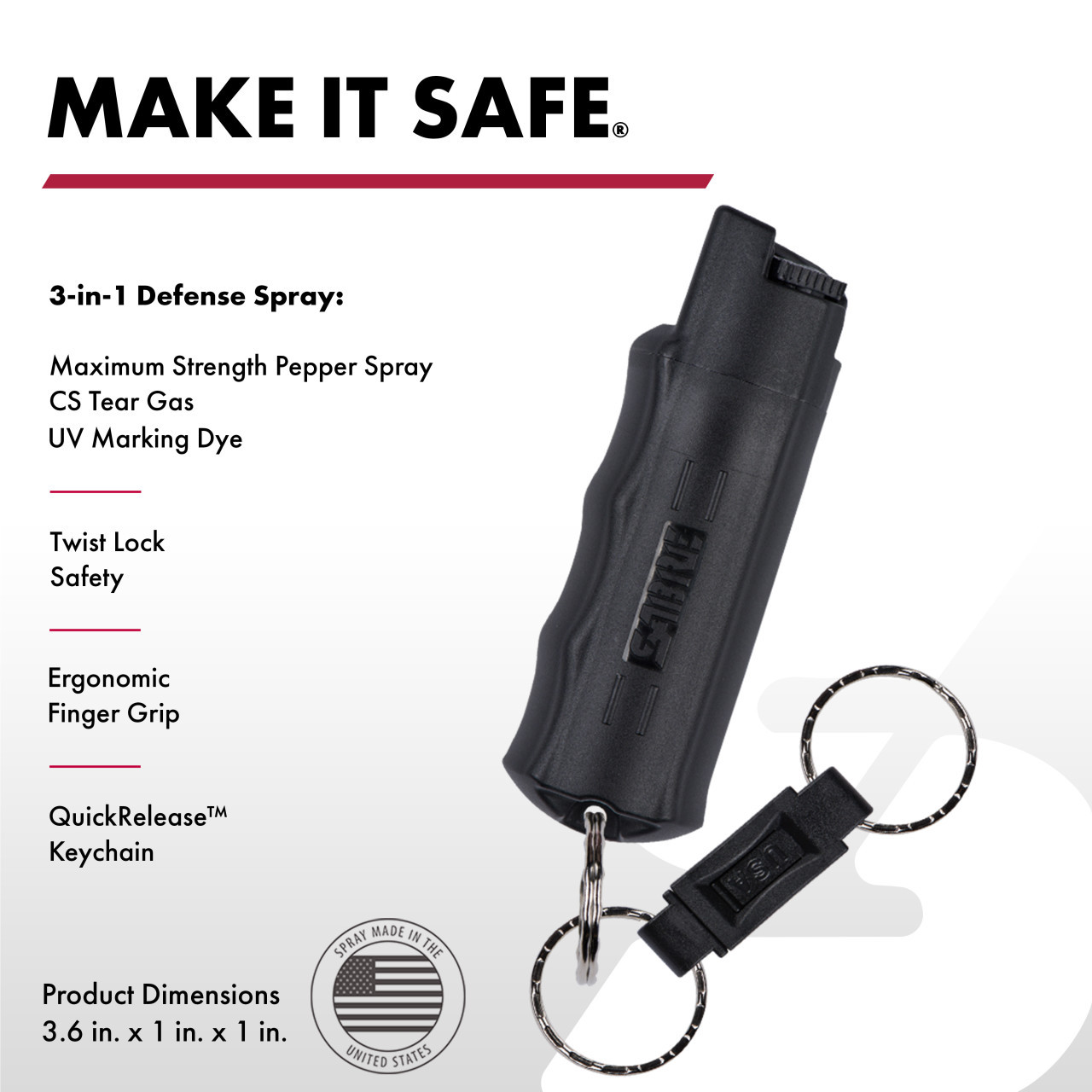 Defense Spray with Quick Release Keychain - Image 2