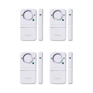 Wireless Home Security Door or Window Alarm, 4-Pack