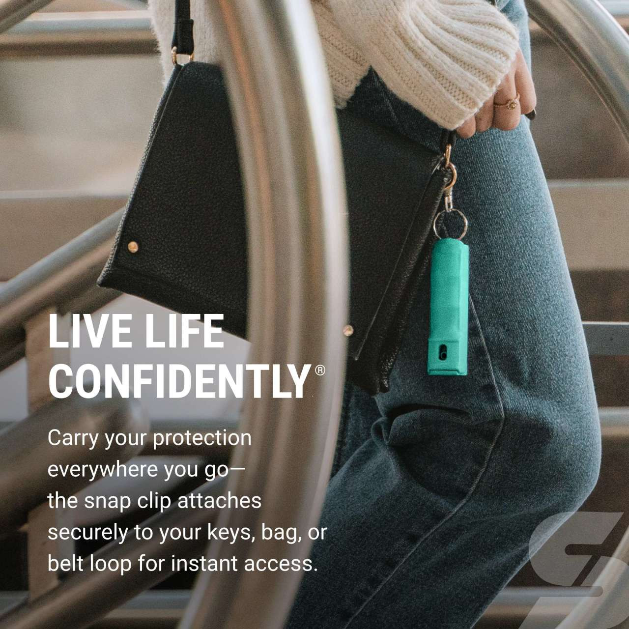 Fast Flip Top Pepper Gel with Snap-Clip Keychain, RAINN - Image 10