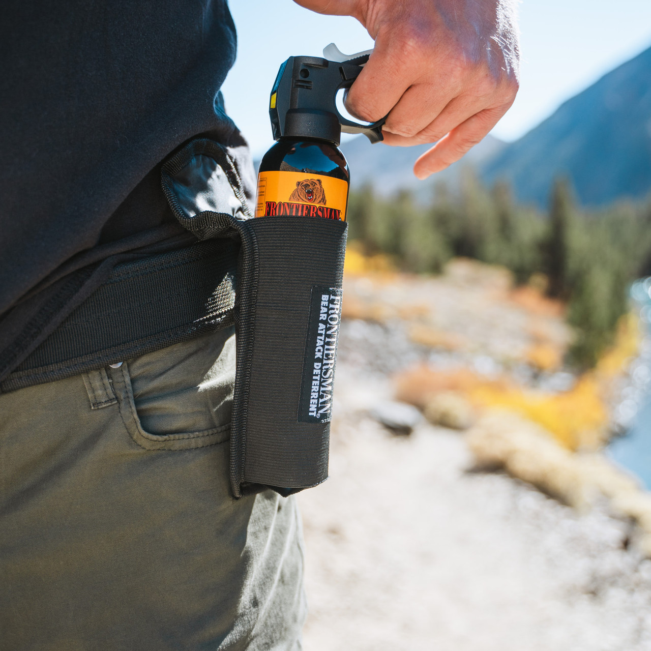 Frontiersman Nylon Belt Holster For 7.9 and 9.2 Oz. Bear Spray Canisters - Image 5