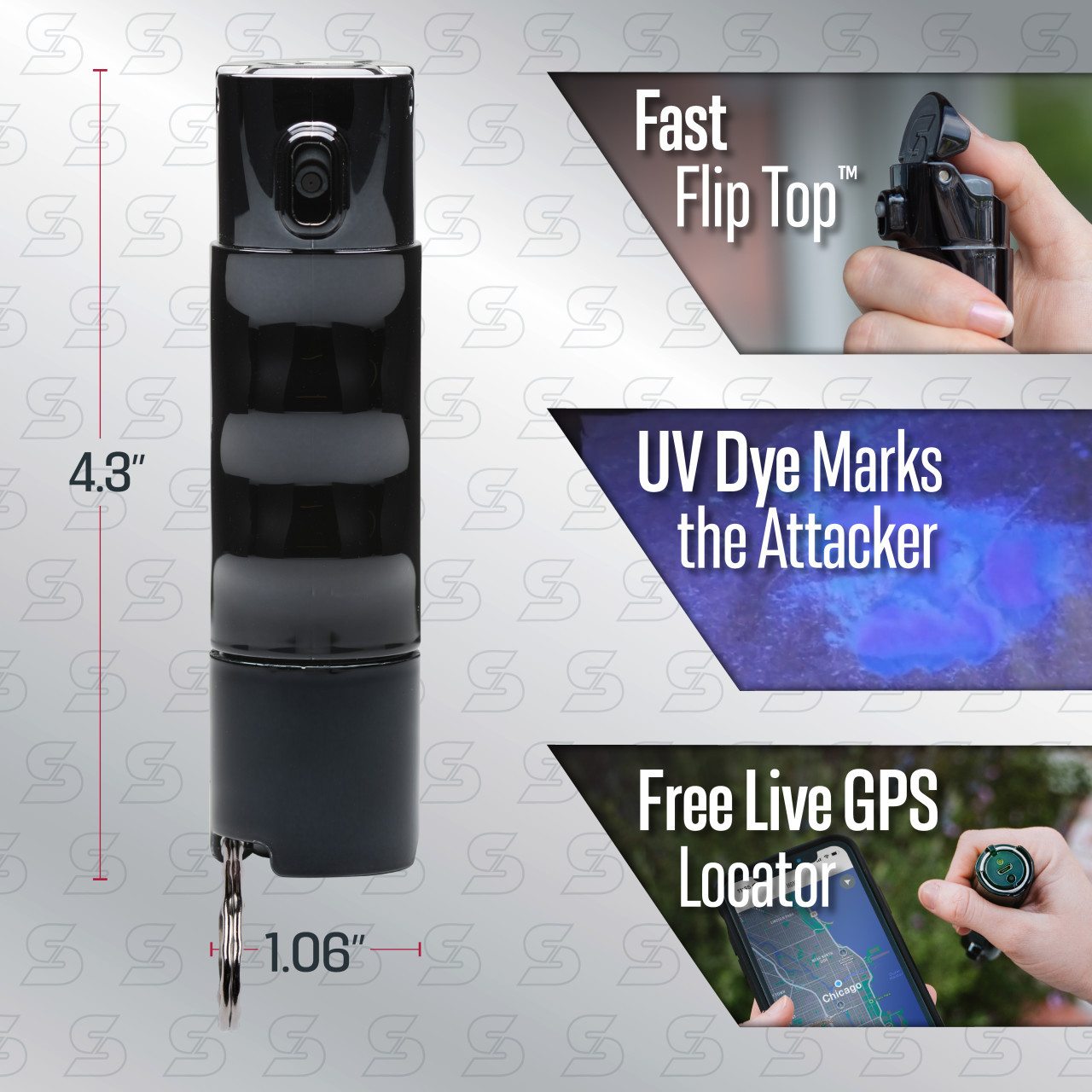 SMART Pepper Spray with Emergency Location Alerts and Inert Practice Spray - Image 3