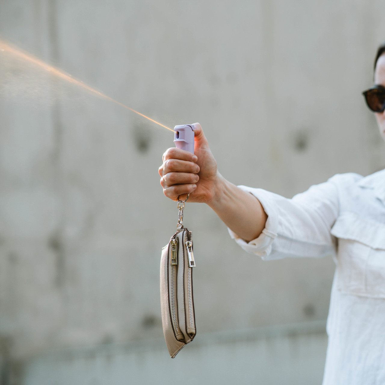 Pepper Gel with Fast Flip Top Safety with Snap-Clip Keychain and Practice Spray - Image 9