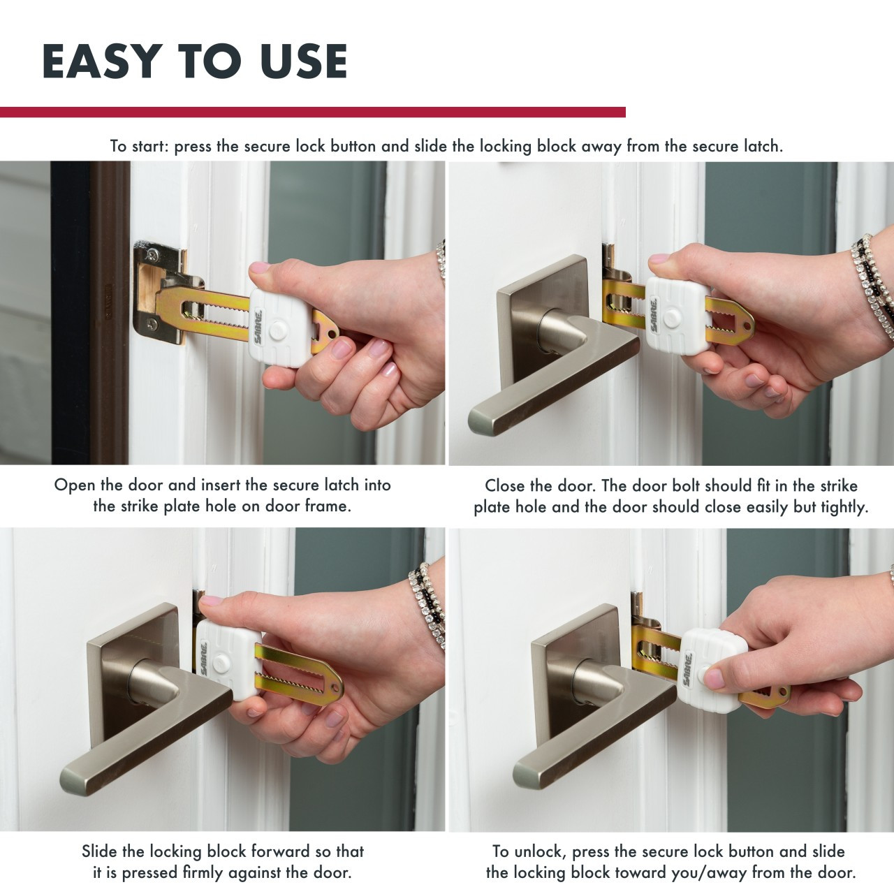 Compact Travel Door Lock - Image 3