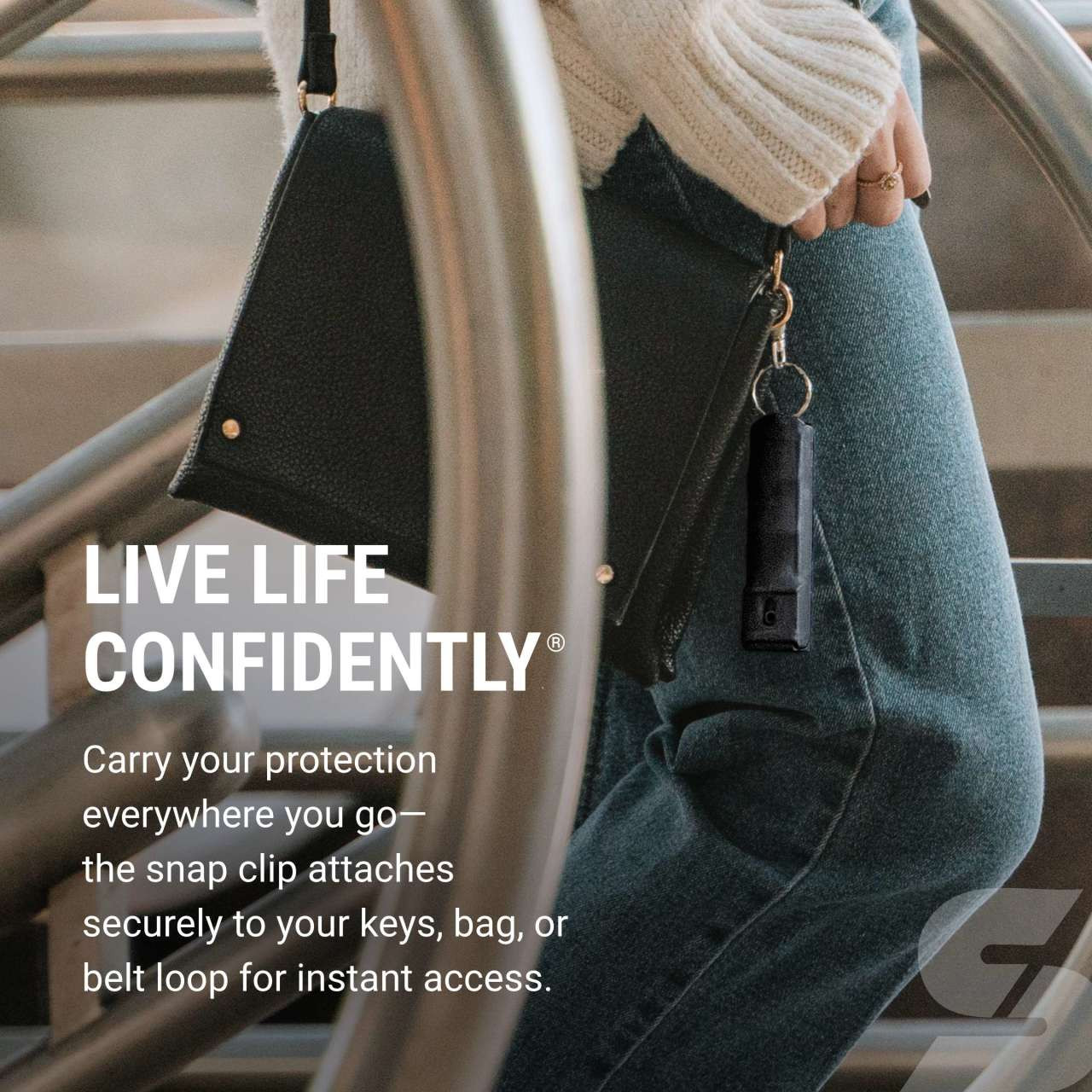 Fast Flip Top Pepper Spray with Snap-Clip Keychain - Image 9