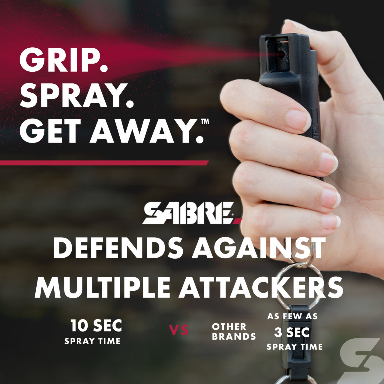 Defense Spray with Quick Release Keychain - Image 3